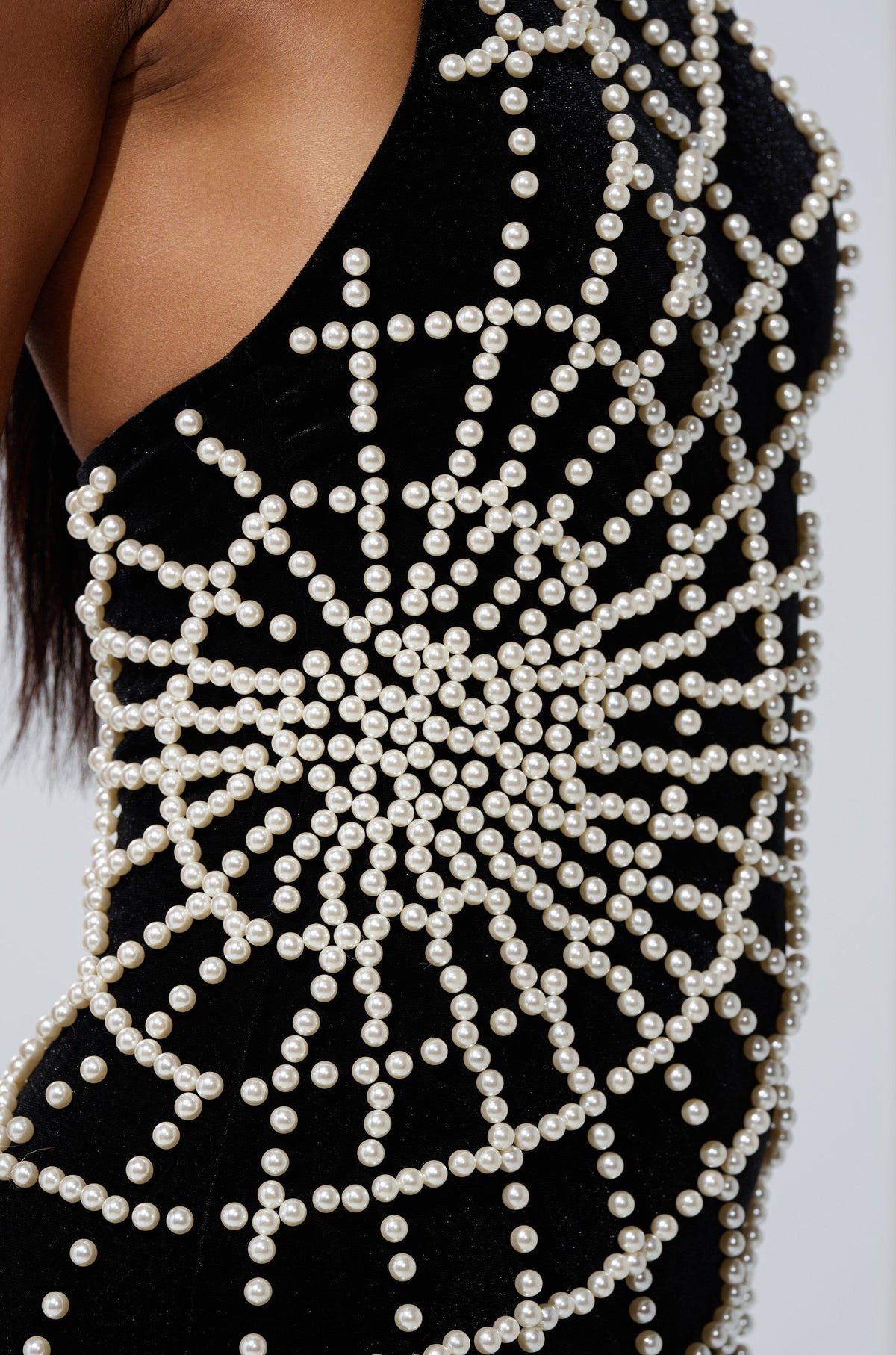 MARYJANE MAXI DRESS WITH PEARLS