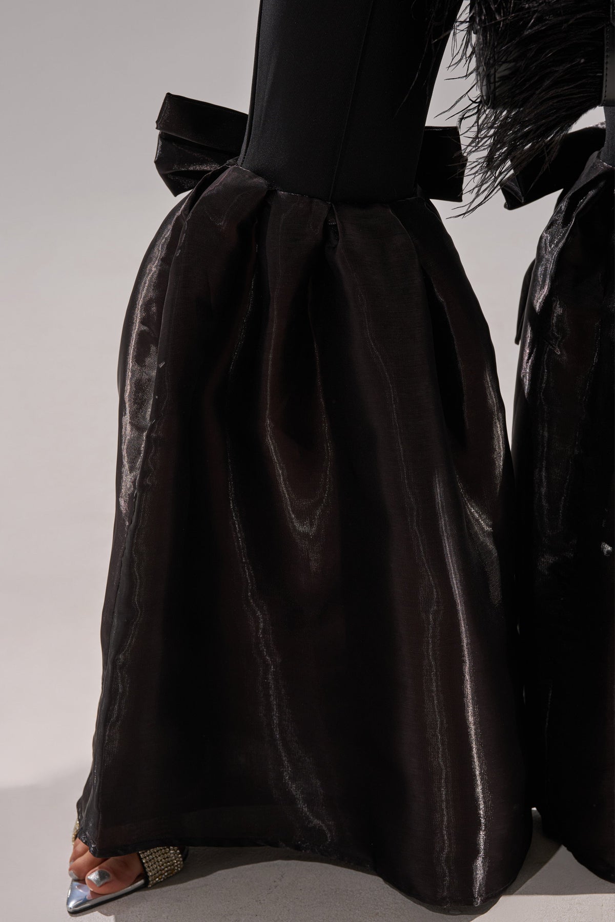 LILY TROUSER WITH BOW IN BLACK