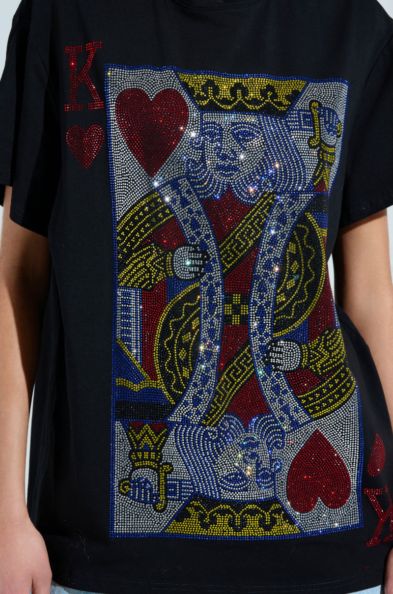 KING OF HEARTS OVERSIZED TEE