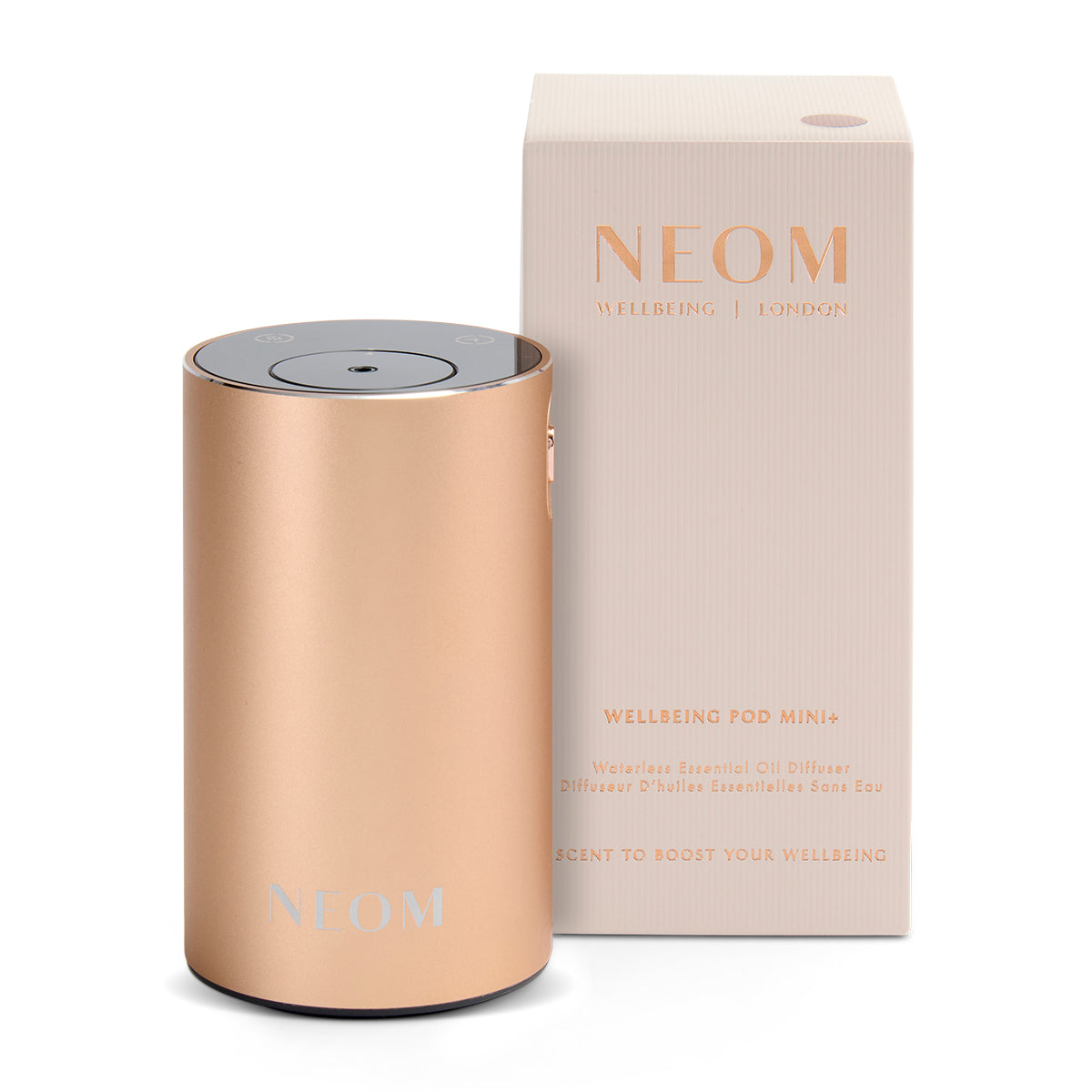 Wellbeing Pod Mini+ Waterless Essential Oil Diffuser in Rose Gold