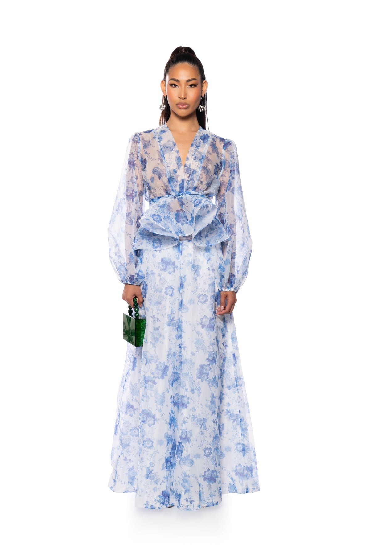 GARDENIA SATIN PALAZZO PANT