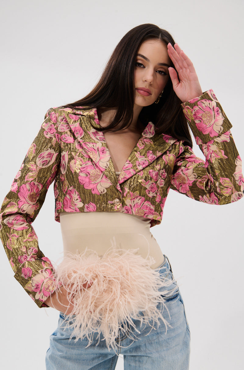 LIGHT THE WAY BROCADE BLAZER