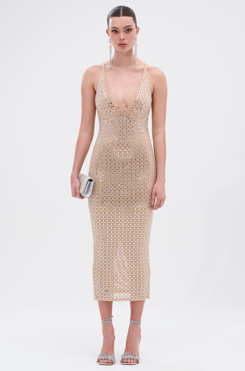 QUEEN OF EVERYTHING MIDI DRESS