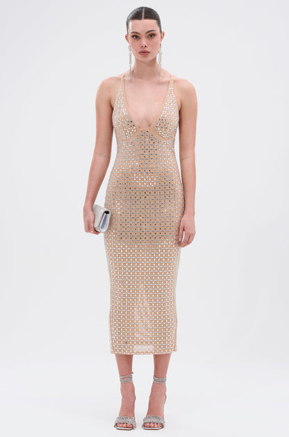 QUEEN OF EVERYTHING MIDI DRESS