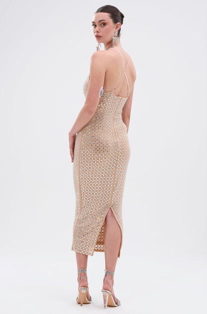QUEEN OF EVERYTHING MIDI DRESS