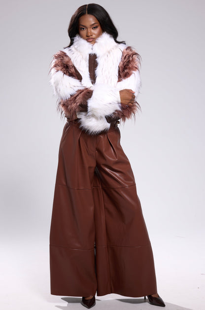 FRANKIE PATCHWORK FAUX FUR