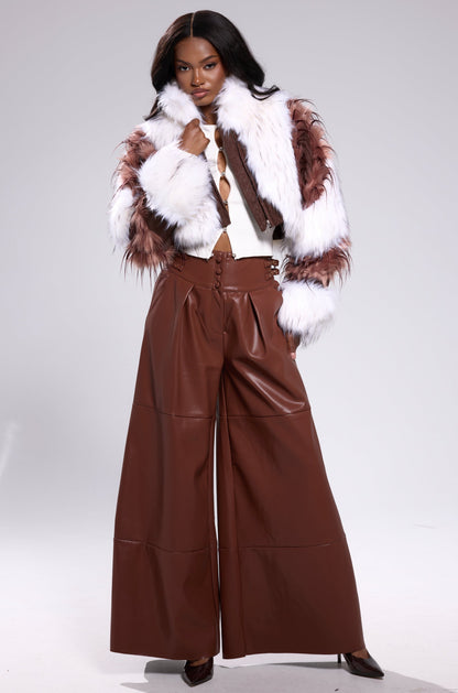 FRANKIE PATCHWORK FAUX FUR