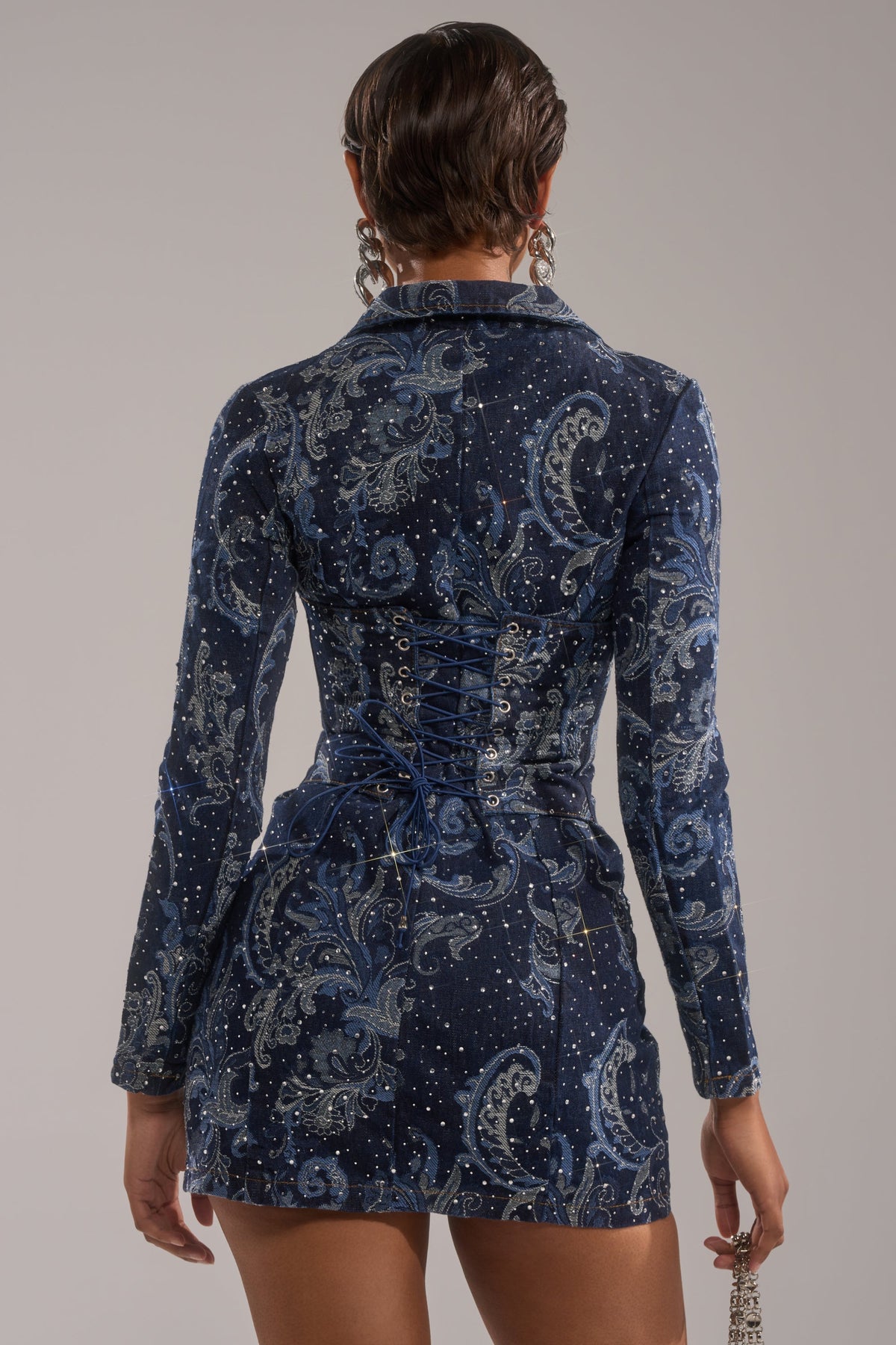 INTO SOMETHING BETTER DENIM BLAZER MINI DRESS