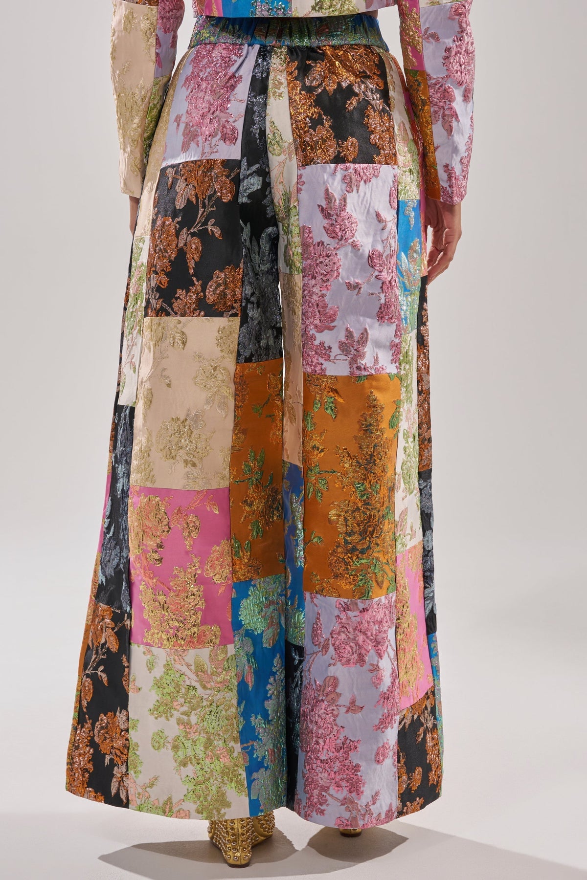 LOLITA PATCHWORK BROCADE TROUSER