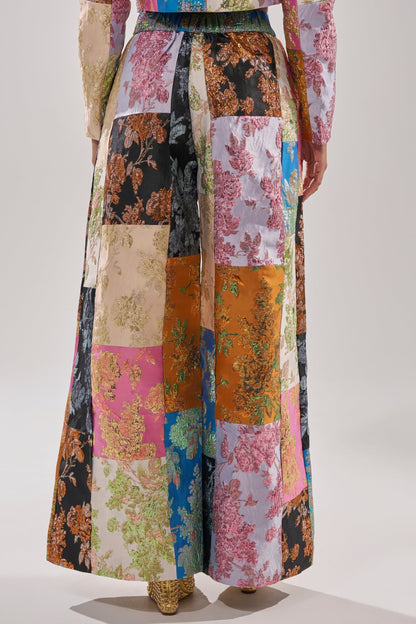 LOLITA PATCHWORK BROCADE TROUSER