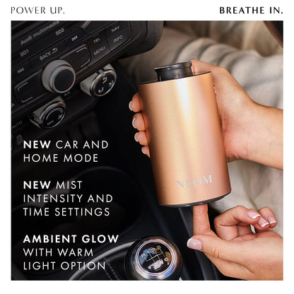 Wellbeing Pod Mini+ Waterless Essential Oil Diffuser in Rose Gold