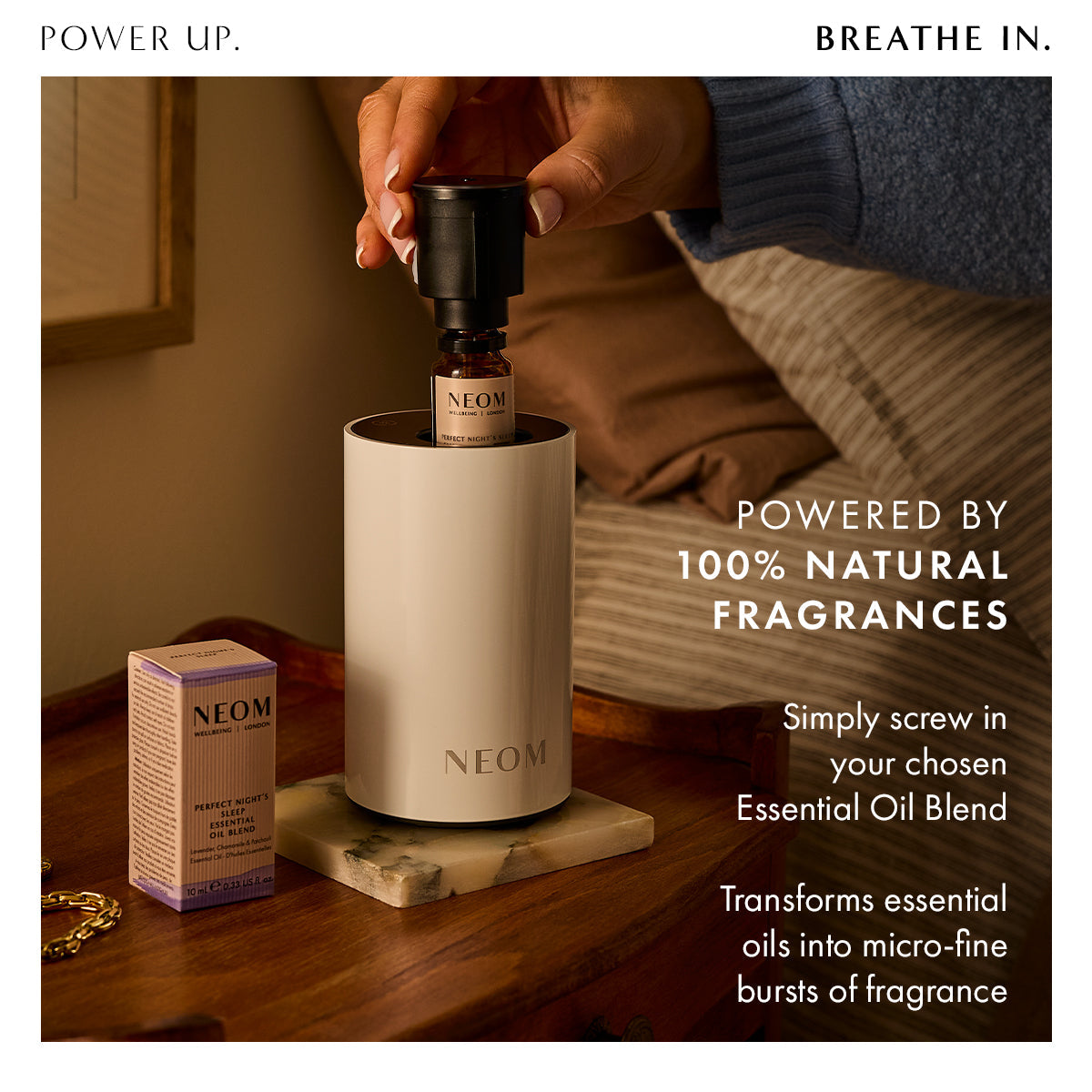 Wellbeing Pod Mini+ Waterless Essential Oil Diffuser in White