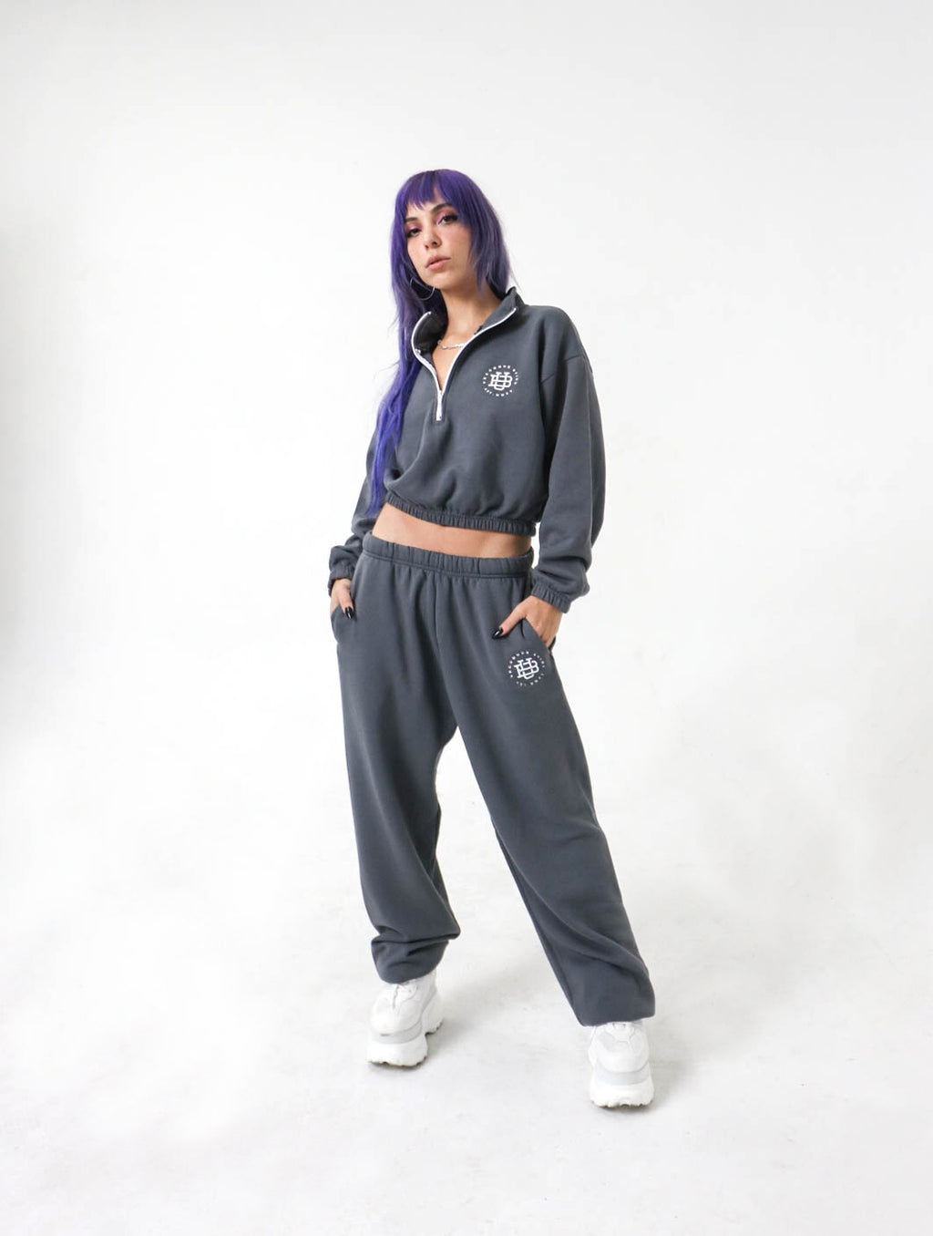 Women Cropped Half Zip up - image 5