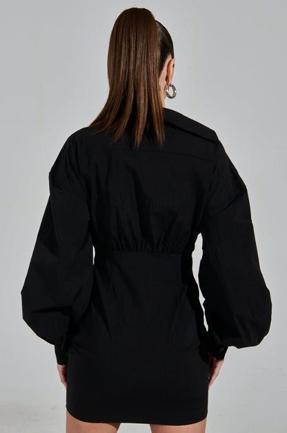 MELODY POPLIN MINI DRESS