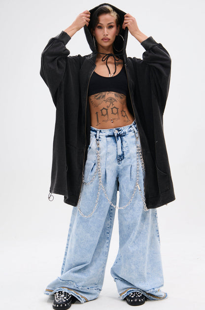 IN CHARGE WIDE LEG DENIM PANT
