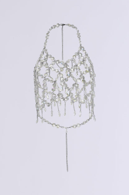 FANTASY DROP RAZOR CRYSTAL BODY CHAIN TOP