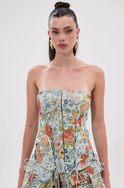 MARTHA FLORAL CORSET