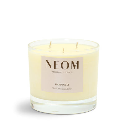 Happiness Scented 3 Wick Candle, Set of 10