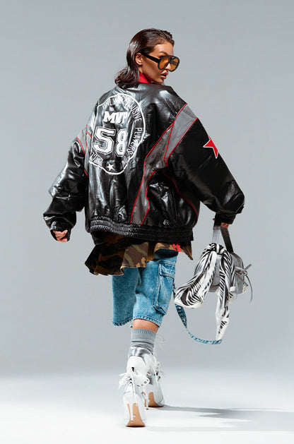 ROADRUNNER EMBROIDERED BOMBER