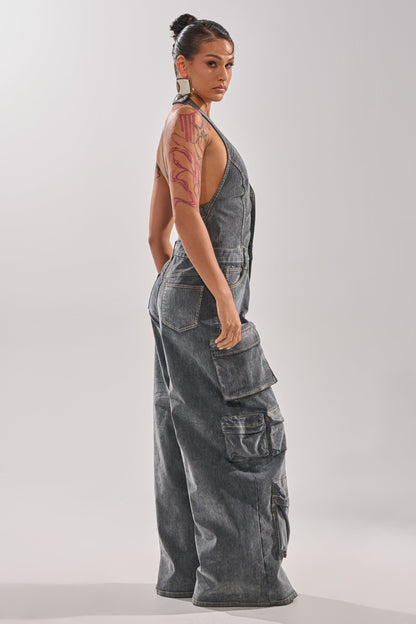 MELINDA VELVET JUMPSUIT