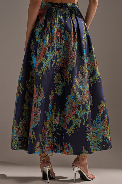 IN THE WILD BROCADE MAXI SKIRT