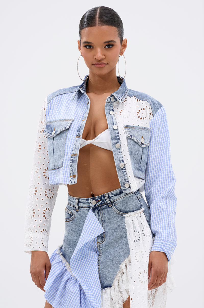 LET'S HAVE FUN BUTTON DOWN TOP
