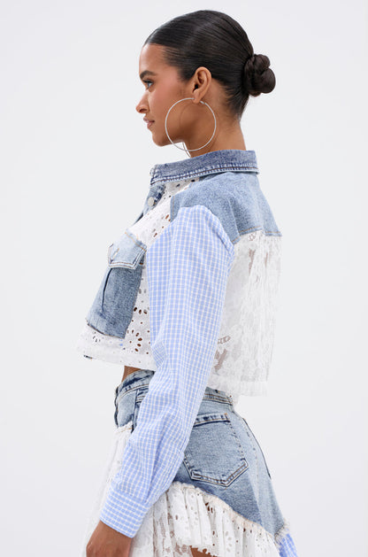 LET'S HAVE FUN BUTTON DOWN TOP