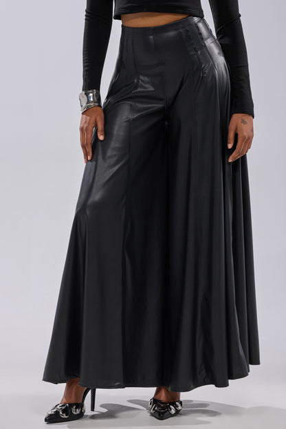 GALAXY FAUX LEATHER TROUSER