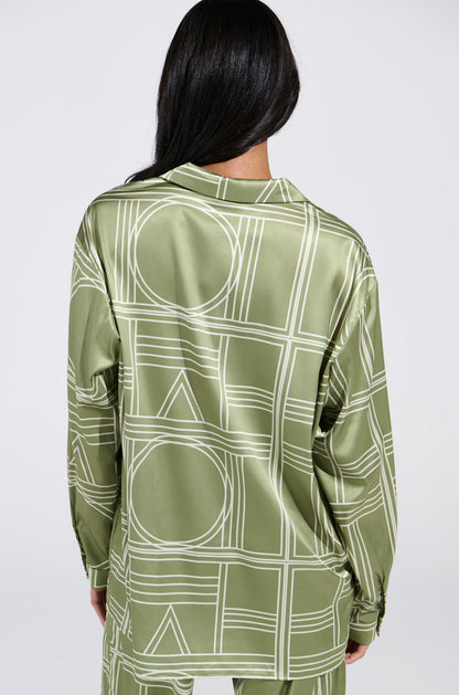 MIXED FEELINGS BUTTON DOWN TOP