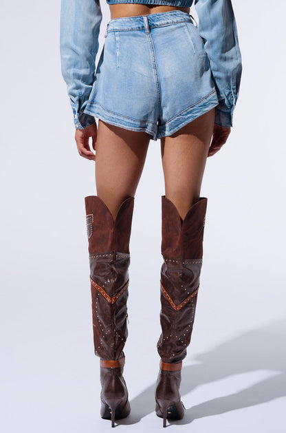 NO APOLOGIES DENIM SHORT