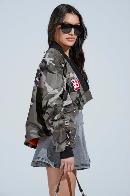 ON THE RUN CAMO SHRUG