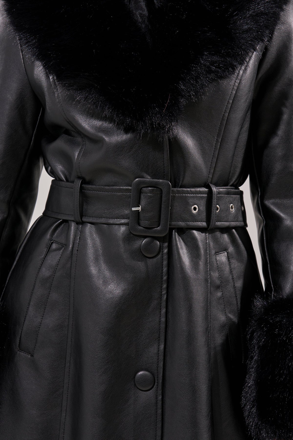 KAYA FUR TRIM TRENCH