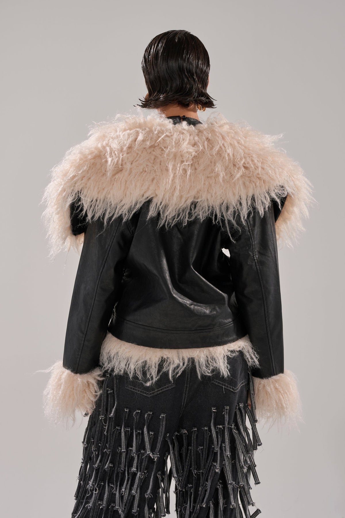 ROSIE FUR TRIM MOTO
