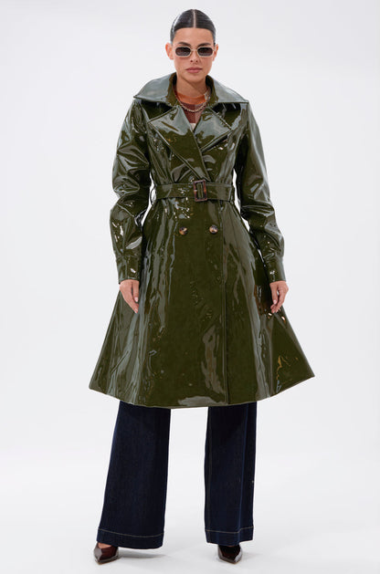 MITICA PATENT TRENCH IN OLIVE