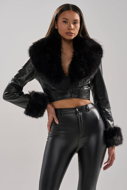 GISELE CROP MOTO BLAZER