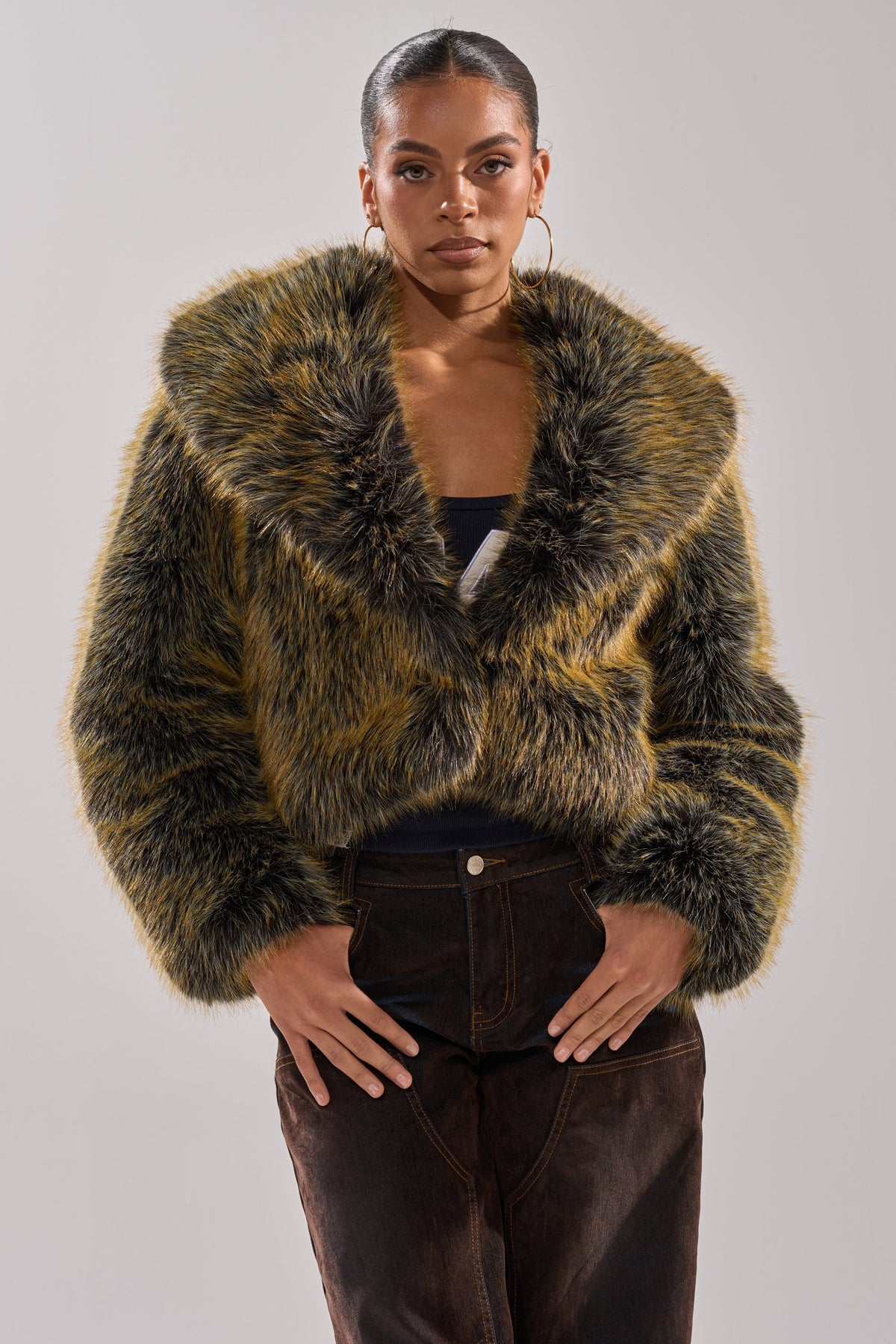 LIMONCELLO FAUX FUR COAT