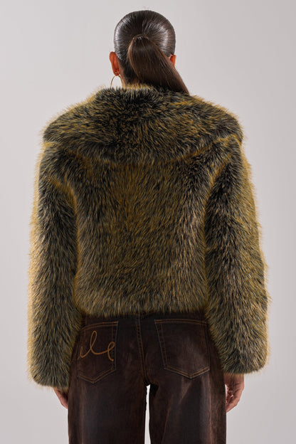 LIMONCELLO FAUX FUR COAT
