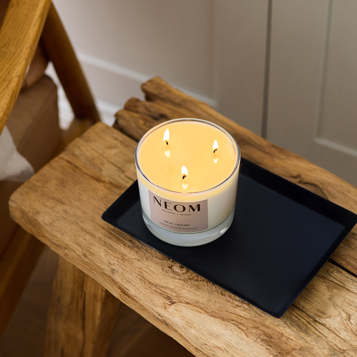 Real Luxury Scented 3 Wick Candle, Set of 10