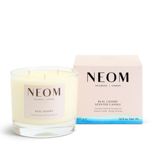 Real Luxury Scented 3 Wick Candle, Set of 10