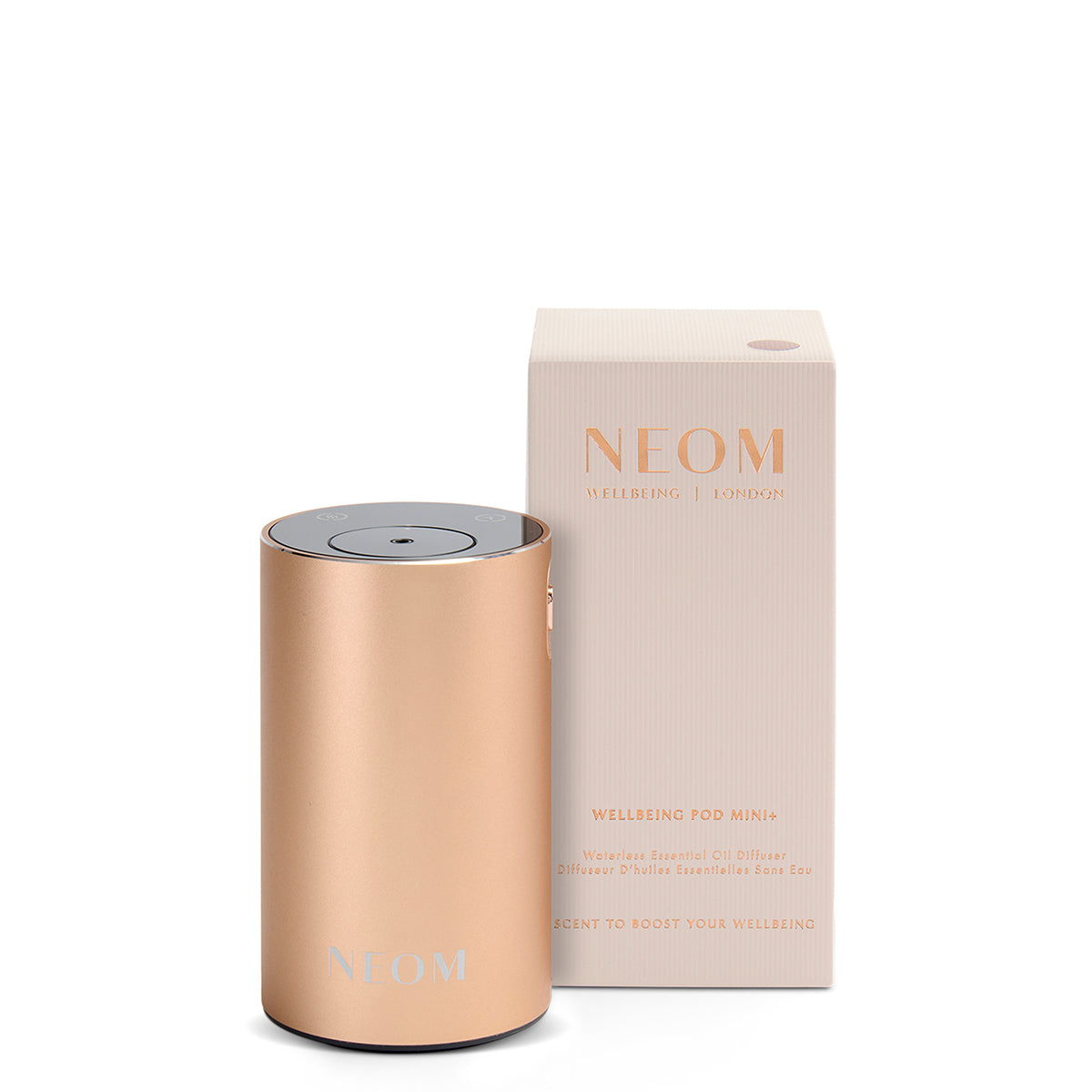 Wellbeing Pod Mini+ Waterless Essential Oil Diffuser in Rose Gold