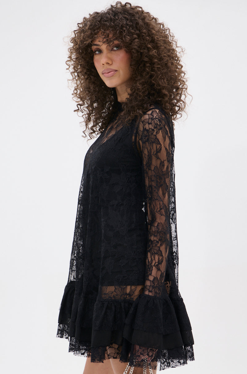 NEED YOU TONIGHT LACE MINI DRESS