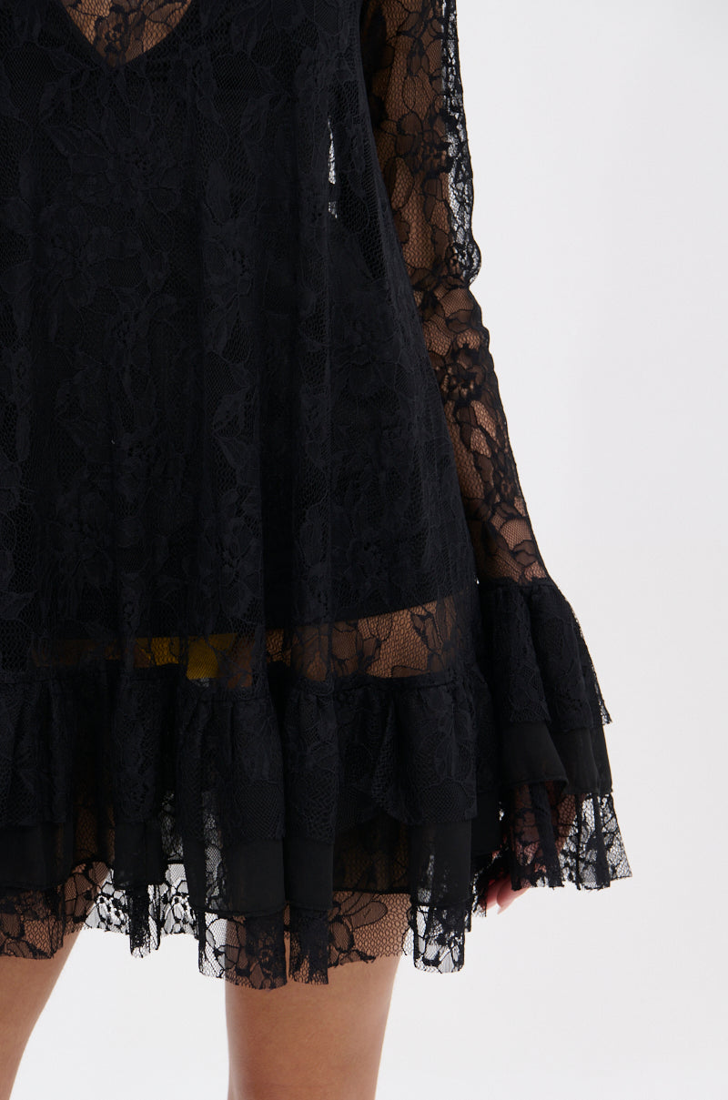 NEED YOU TONIGHT LACE MINI DRESS