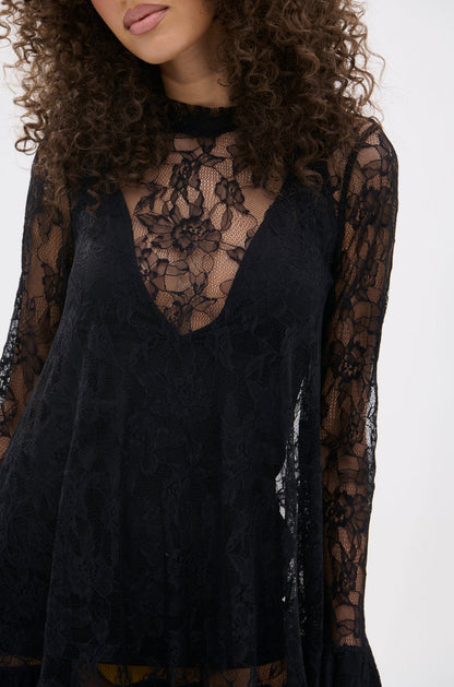 NEED YOU TONIGHT LACE MINI DRESS