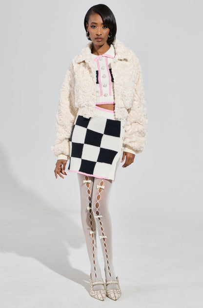 FLORA TEXTURED BOMBER