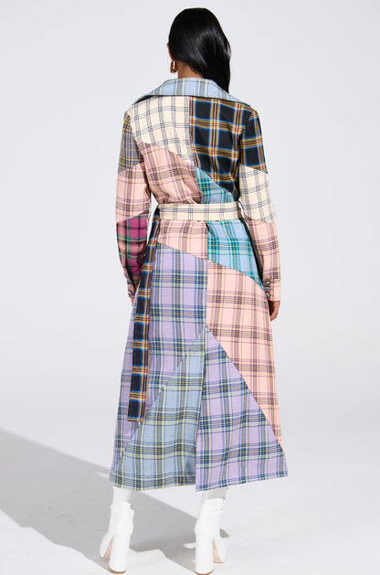 LOGAN PATCHWORK TRENCH