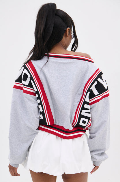 ONE TIME ONLY CROPPED SWEATSHIRT