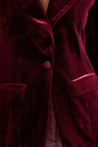 LUXE VELVET TUXEDO BLAZER