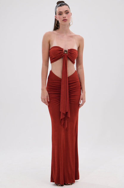 ON MY MIND SLINKY MAXI SKIRT
