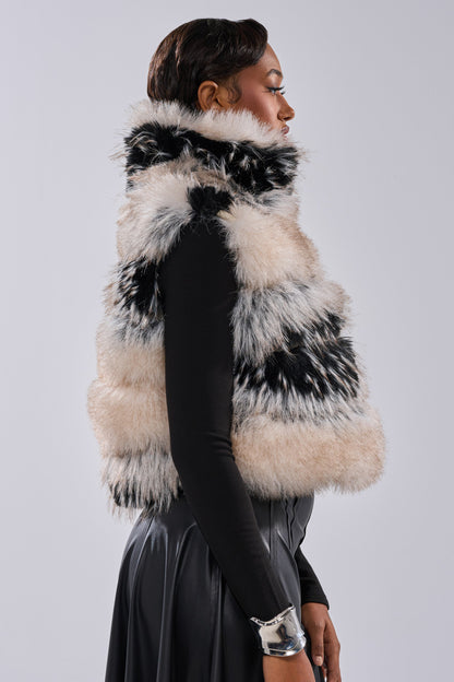 KIKI FAUX FUR VEST