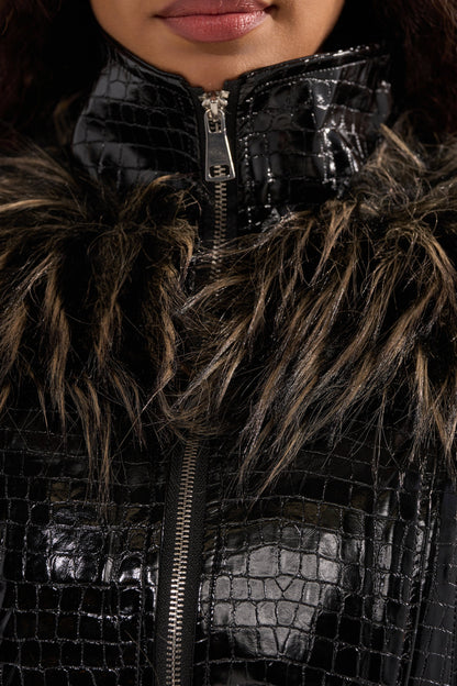 LIGHT IT UP FUR TRIM MOTO